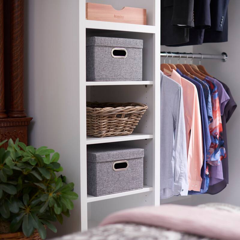 Household Essentials Collapsible Linen Box - 15.0"L x 13.0"W x 8.0"H