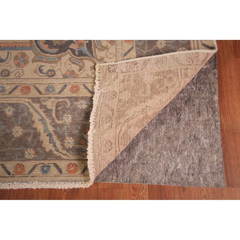 Geometric Tabriz Persian Vintage Area Rug Handmade Wool Carpet - 9'4" x 12'7"
