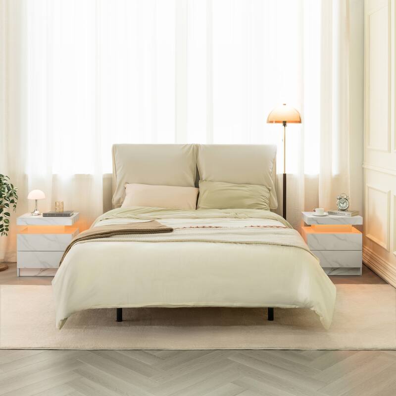 Sofa Side Table Bedside Table, Coffee Table Accent Cabinet