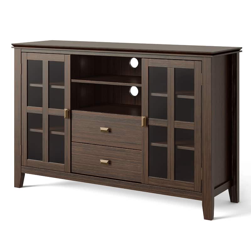 WYNDENHALL Stratford 53-inch Solid Wood TV Media Stand - 53 inch wide