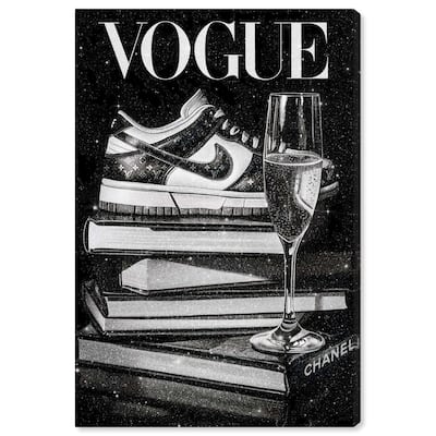 Sneaker Glitz and Glam Cover Canvas by Art Remedy, Gallery Wrapped