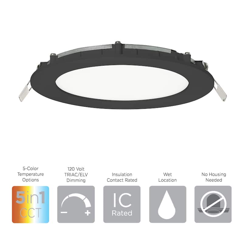 AFX TUCF08LAJD1 Tuck LED Canless Recessed Fixture with 8" Wafer Trim -