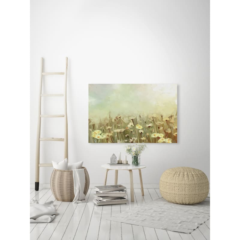 Blossom in Nature Print on Wrapped Canvas