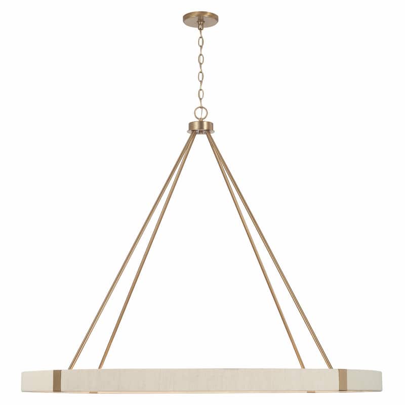 Delaney 12-light Matte Brass Hanging Chandelier