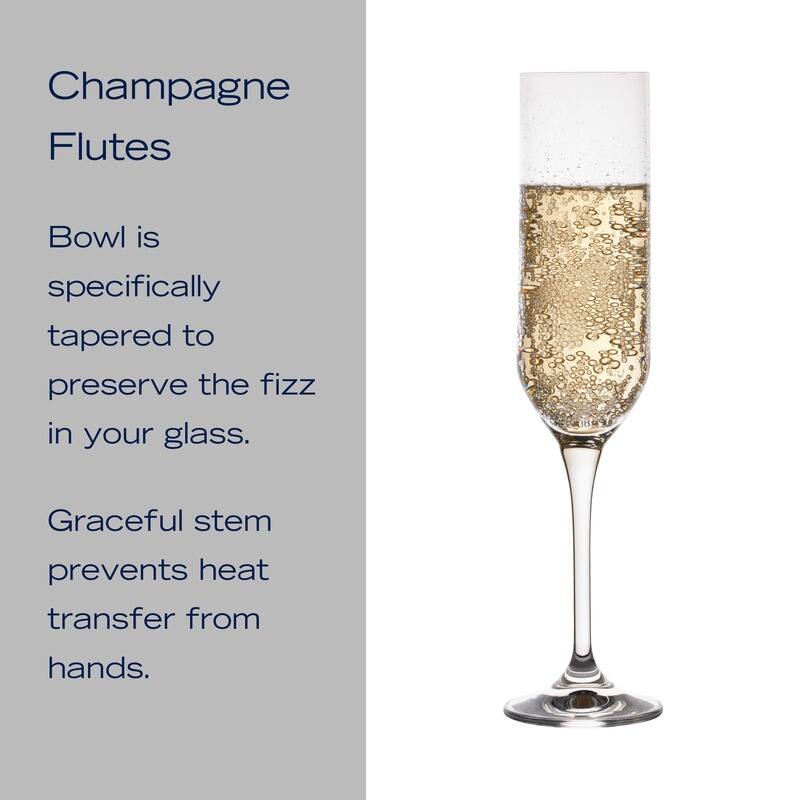 Mikasa Upton Set of 4 Flute, 8 Oz