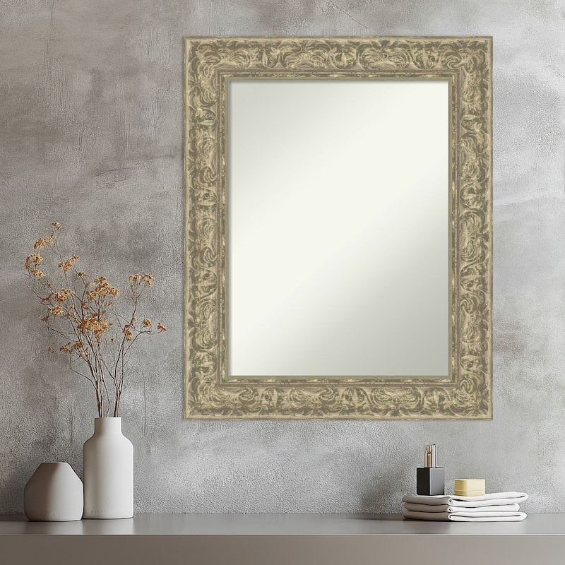 Luxe Non-Beveled Framed Wall Mirror