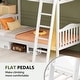 preview thumbnail 31 of 40, Twin Over Twin Solid Wood Bunk Bed for Kids and Adults, No Box Spring Required