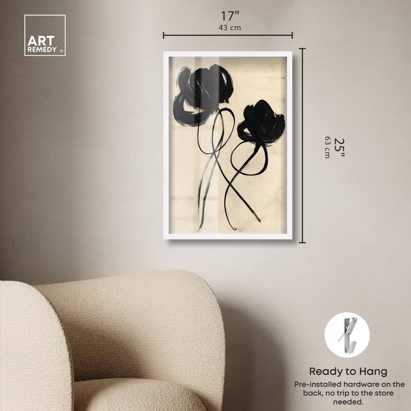 Florals in the Minimal II Shadowbox by Art Remedy