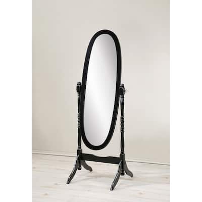 Roundhill Furniture Copper Grove Monks Hood Traditional Wooden Floor Cheval Mirror