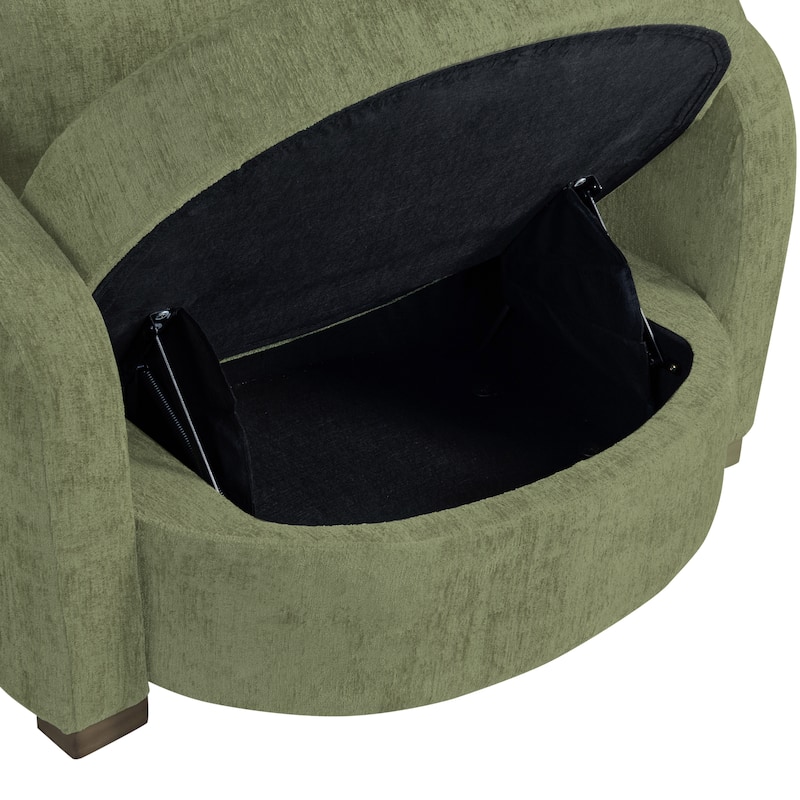 Studio Living Myers Large Accent Chair in Boucle Fabric