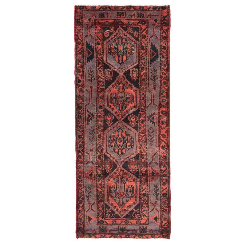 ECARPETGALLERY Hand-knotted Andelz Grey Wool Rug - 3'3 x 8'3