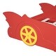 preview thumbnail 10 of 10, Twin Race Car-Shaped Platform Bed, Sturdy Construction with Safety Rails
