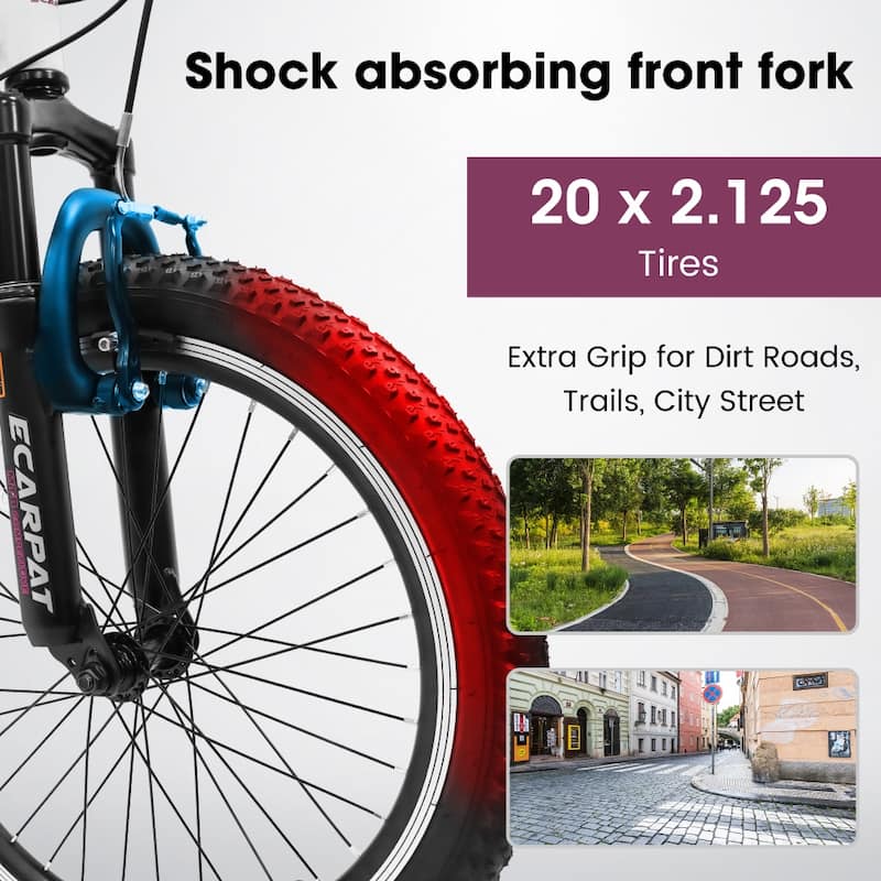 20 in Kids Montain Bike Gear Shimano 7 Speed Bike for Boys and Girls