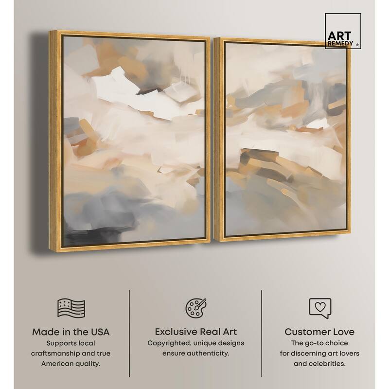 Lost in Thought Canvas Set of 2 by Art Remedy