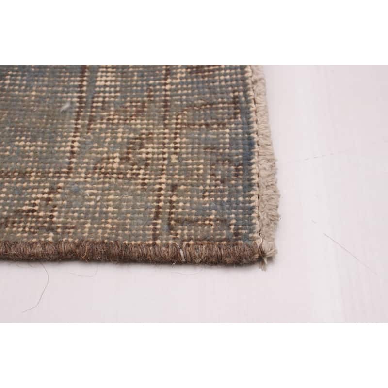 ECARPETGALLERY Hand-knotted Color Transition Taupe Wool Rug - 7'8 x 11'7