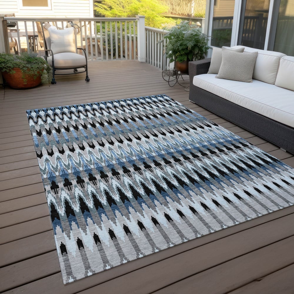 Machine Washable Indoor/ Outdoor Chantille Moroccan Rug