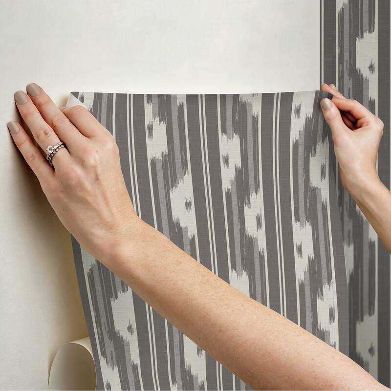 NuWallpaper Waverly Ojai Charcoal Peel and Stick Wallpaper - N/A