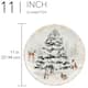 Certified International Winter Frost 11.25" Dinner Plates, Set of 4 - 11.25" Diameter x 1"
