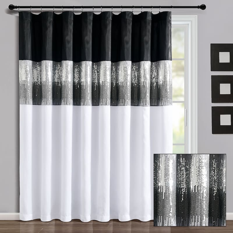 Lush Decor Night Sky Wide Width Single Curtain Panel (1Panel)