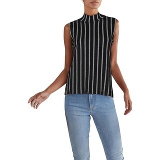 sleeveless mock turtleneck sweater