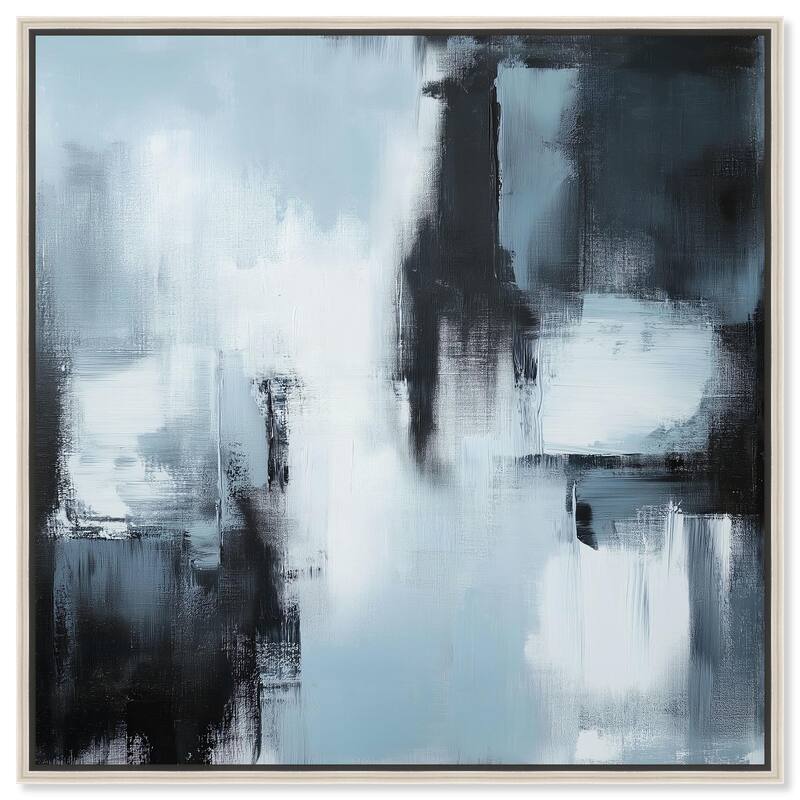 Aphasia Canvas by Art Remedy - Silver - 30" x 30"