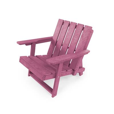 Amalfi Fully Assembled All-Weather Outdoor Folding Modern Adirondack Chair