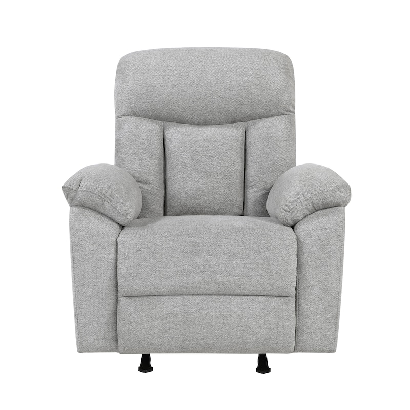 Alpina 38" Chenille Manual Rocker Recliner - Gentle Rocking Motion