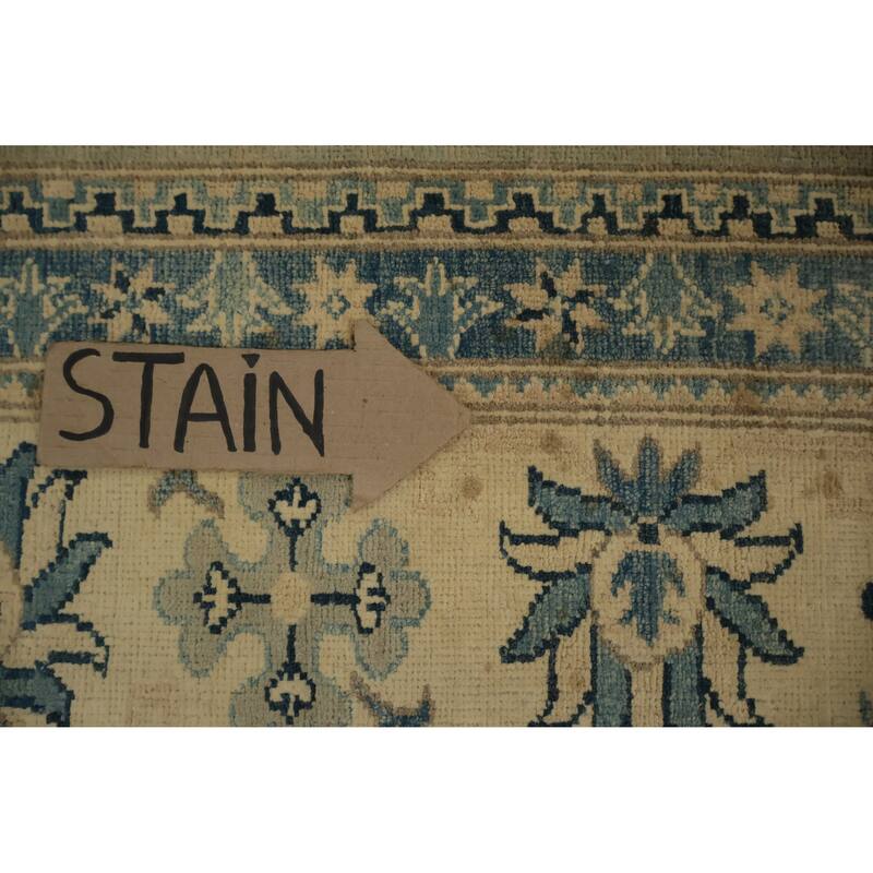 Hand Knotted Oriental 100% Wool Carpet Traditional Floral Green Ziegler Area Rug - 11' 5'' X 8' 11''