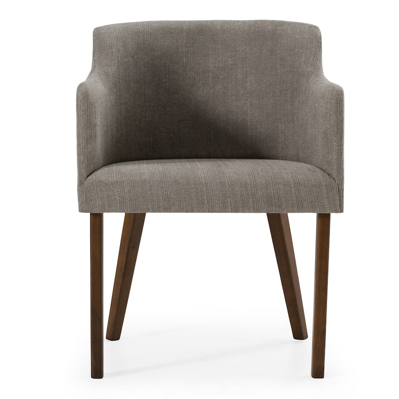Modrest Jordan Modern Grey & Walnut Dining Chair (Set of 2)