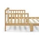 preview thumbnail 10 of 27, Wooden Toddler Bed, 53 x 29.5 x 24.50 Inch Crib, Stylish Style for Kids Bedrooms