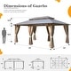 preview thumbnail 94 of 133, EROMMY Hardtop Gazebo,Outdoor Pergola with Double Roof & Netting & Curtains,Heavy Duty Canopy for Patio, Backyard, Pool party