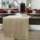 DII Variegated Taupe Fringe Table Runner 13x72