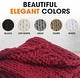 preview thumbnail 30 of 48, Cheer Collection Ultra Plush Chunky Cable Knit Throw Blanket