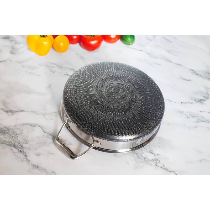 LIVWELL DiamondClad 4pc Hybrid Nonstick Roasting & Saute Pan Set