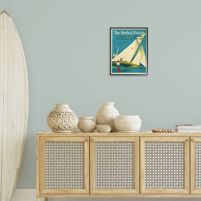 Stupell Perfect Finish Antique Sailors Framed Giclee Art Design By Marcus Jules