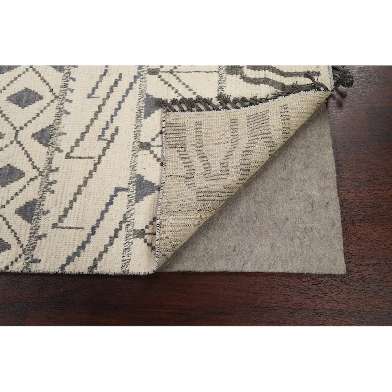 Vegetable Dye Tribal Oriental Moroccan Berber Area Rug Wool Handmade - 4'5" x 6'5"