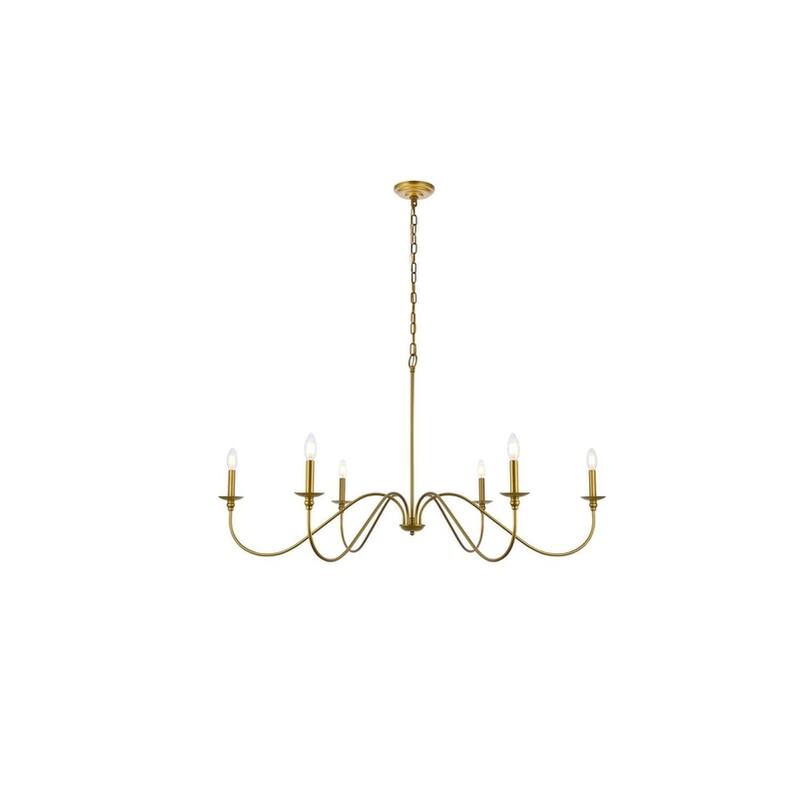 Bellevue EGCH46481 Nerita 6 Light 48" Wide Taper Candle Chandelier