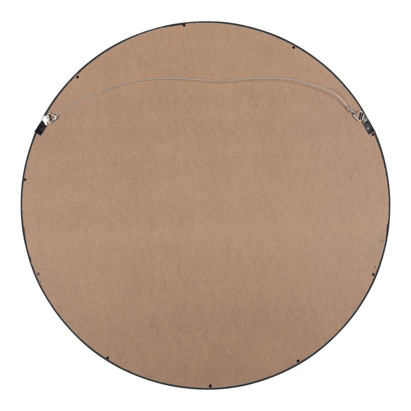 Kate and Laurel Wheeler Round Framed Wall Mirror - 24" Diameter
