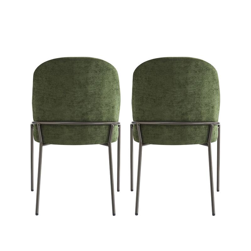 Christopher Knight Home - Marden Modern Upholstered Dining Chair Set with Curved High Back - Set of 2