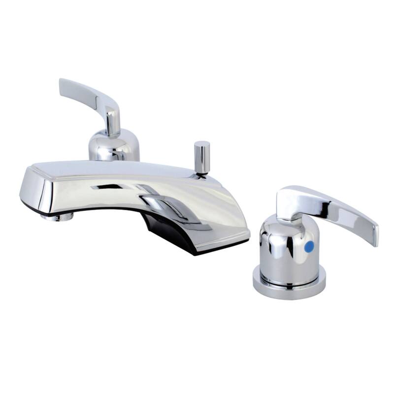 Kingston Brass Centurion 1.2 GPM Widespread Bathroom Faucet with Flat - Polished Chrome