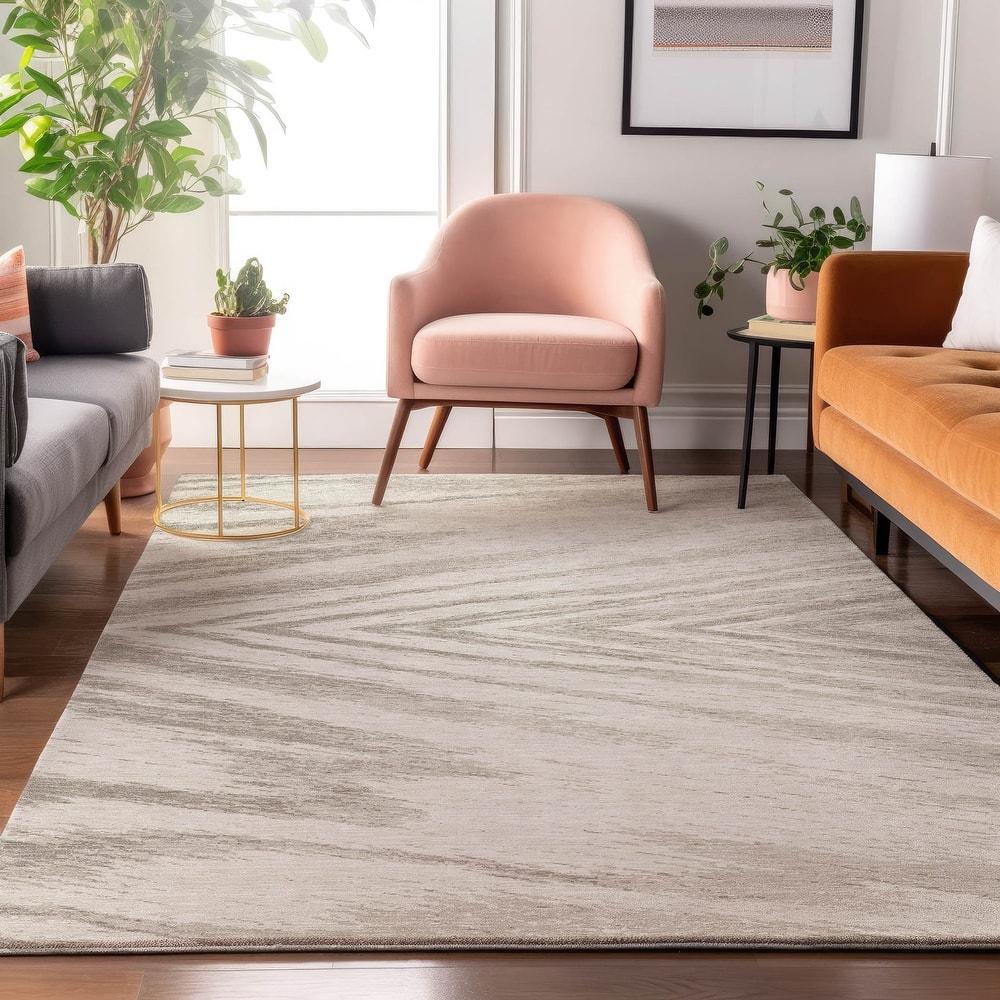 Premium Washable Super Soft Modern Chevron Mayfield Rug