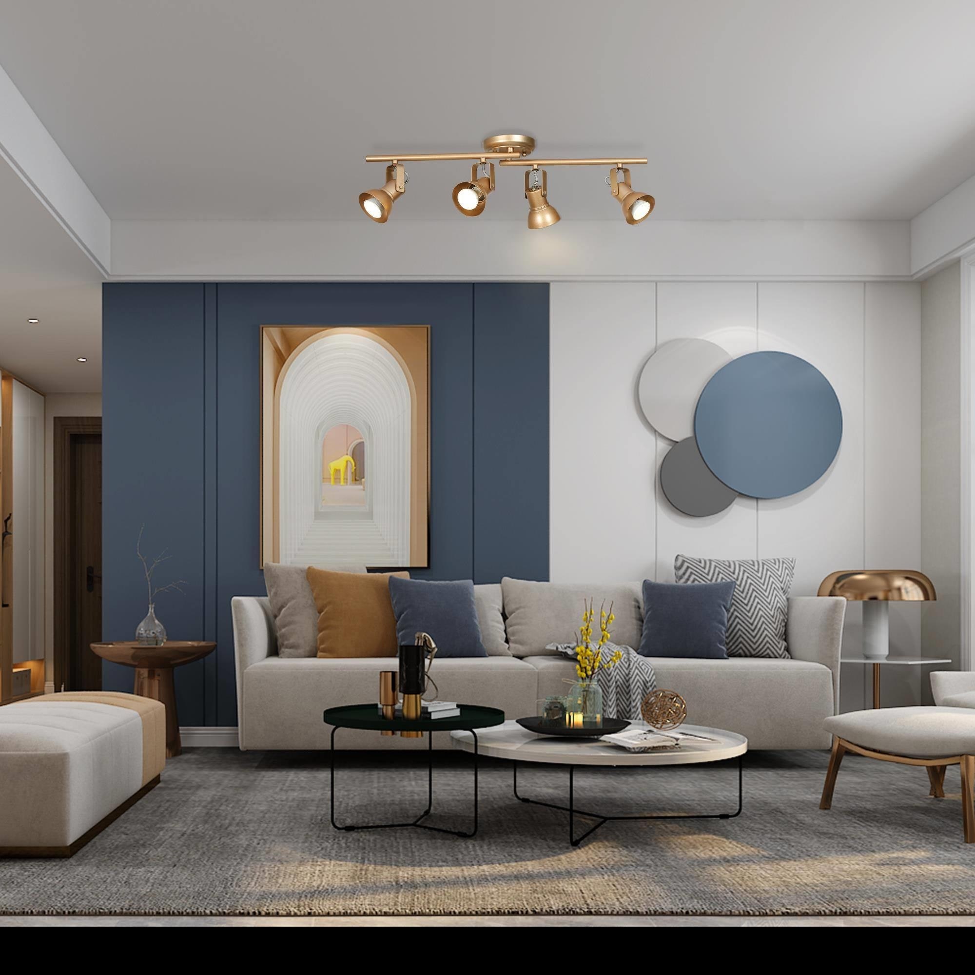 Rail lights living room outlet