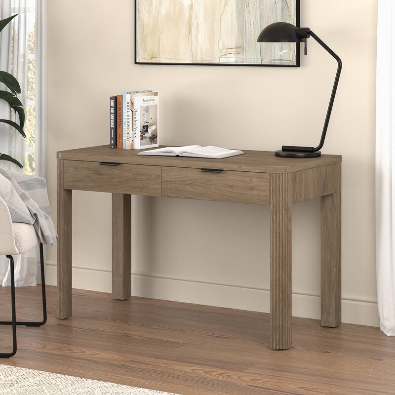 Lonsdale 48" Wide Rectangular Fluted Desk