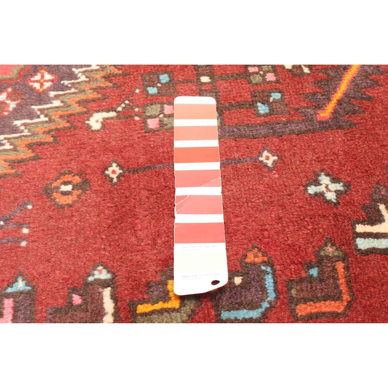 ECARPETGALLERY Hand-knotted Andelz Red Wool Rug - 4'3 x 6'4