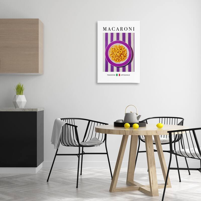 Stupell Traditional Macaroni Pasta Canvas Wall Art Design By Andreas Magnusson