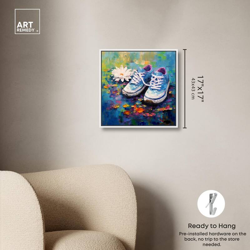 Lily Pad Sneakers Canvas by Art Remedy