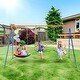 preview thumbnail 4 of 33, Swing Sets for Backyard, Toddler Swing Set Foldable Metal Stand, Easy to Assemble, Swingset Indoor/Outdoor 600lbs