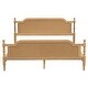 preview thumbnail 8 of 18, King Size Platform Bed Frame with Rattan Headboard