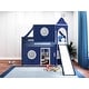 preview thumbnail 47 of 117, JACKPOT Prince & Princess Low Loft Twin Bed, Ladder Slide Tent & Tower