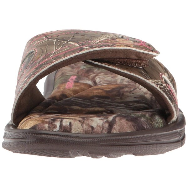 pink camo under armour slides